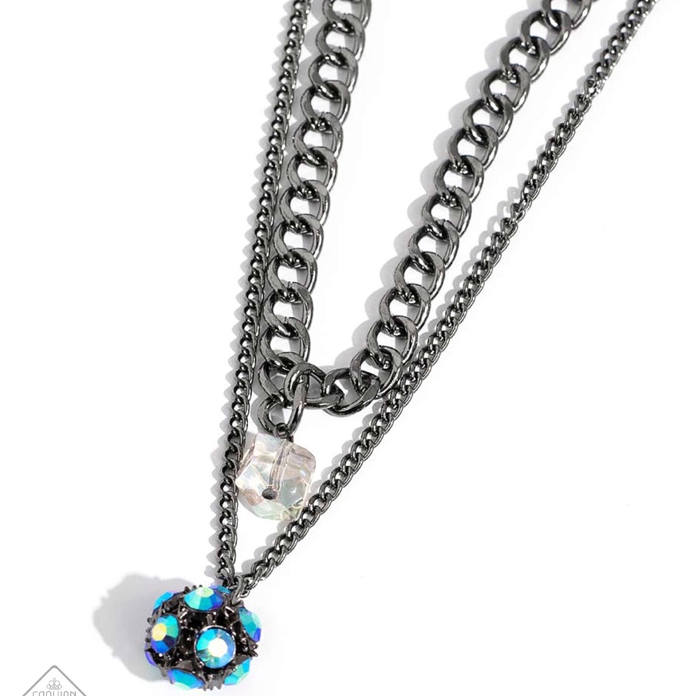 Gun Metal Necklace Set